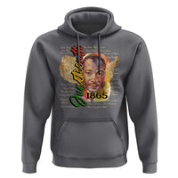 Juneteenth 1865 Hoodie Black Leaders African American Heritage