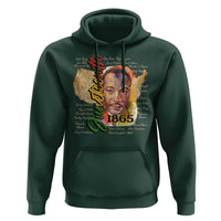 Juneteenth 1865 Hoodie Black Leaders African American Heritage