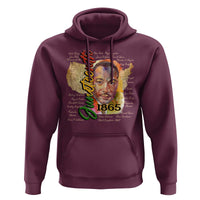 Juneteenth 1865 Hoodie Black Leaders African American Heritage