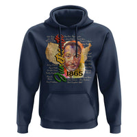 Juneteenth 1865 Hoodie Black Leaders African American Heritage