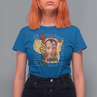 Juneteenth 1865 T Shirt For Women Black Leaders African American Heritage
