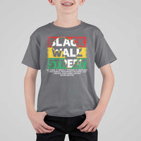 Black Wall Street T Shirt For Kid Tulsa Black History Month Africa Map