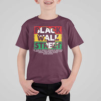 Black Wall Street T Shirt For Kid Tulsa Black History Month Africa Map