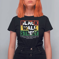 Black Wall Street T Shirt For Women Tulsa Black History Month Africa Map