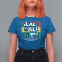 Black Wall Street T Shirt For Women Tulsa Black History Month Africa Map