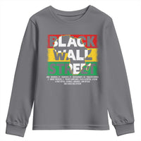 Black Wall Street Youth Sweatshirt Tulsa Black History Month Africa Map