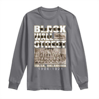 Never Forget Greenwood Black Wall Street Long Sleeve Shirt Black History Month