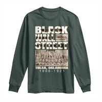 Never Forget Greenwood Black Wall Street Long Sleeve Shirt Black History Month