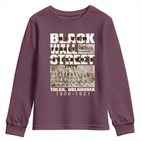 Never Forget Greenwood Black Wall Street Youth Sweatshirt Black History Month