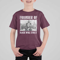 Founder Of Black Wall Street O.W. Gurley T Shirt For Kid Black History Month