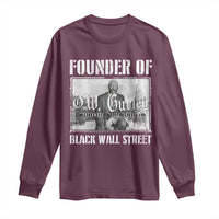 Founder Of Black Wall Street O.W. Gurley Long Sleeve Shirt Black History Month