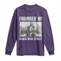 Founder Of Black Wall Street O.W. Gurley Long Sleeve Shirt Black History Month