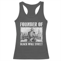 Founder Of Black Wall Street O.W. Gurley Racerback Tank Top Black History Month