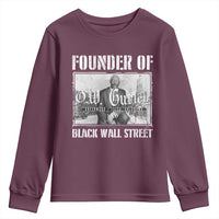 Founder Of Black Wall Street O.W. Gurley Youth Sweatshirt Black History Month
