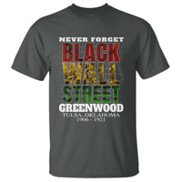 Never Forget Black Wall Street T Shirt Tulsa Oklahoma Black History Month