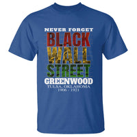Never Forget Black Wall Street T Shirt Tulsa Oklahoma Black History Month
