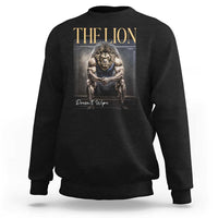 Funny The Lion Doesnt Wipe Sweatshirt Gen Z Joke Brainrot Raunchy Meme