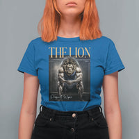 Funny The Lion Doesnt Wipe T Shirt For Women Gen Z Joke Brainrot Raunchy Meme