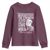 Harriet Tubman Quote Youth Sweatshirt Every Great Dream Begins With A Dreamer Black History
