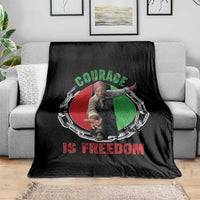 Harriet Tubman Throw Blanket Courage Is Freedom Black History Hero
