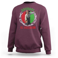 Harriet Tubman Sweatshirt Courage Is Freedom Black History Hero