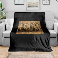 Black Leaders Throw Blanket Be Strong Be Brave Be Humble Be Badass African American History Month
