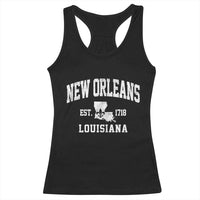New Orleans Louisiana LA Est 1718 Racerback Tank Top