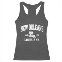 New Orleans Louisiana LA Est 1718 Racerback Tank Top