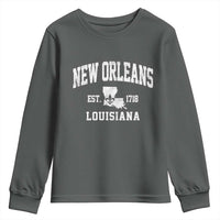 New Orleans Louisiana LA Est 1718 Youth Sweatshirt