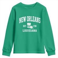 New Orleans Louisiana LA Est 1718 Youth Sweatshirt