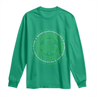 Irish Blessing May The Road Rise To Meet You Long Sleeve Shirt Celtic Knot Shamrock