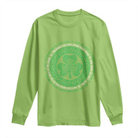 Irish Blessing May The Road Rise To Meet You Long Sleeve Shirt Celtic Knot Shamrock