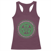 Irish Blessing May The Road Rise To Meet You Racerback Tank Top Celtic Knot Shamrock