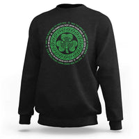 Irish Blessing May The Road Rise To Meet You Sweatshirt Celtic Knot Shamrock