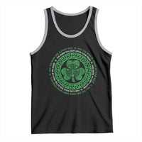 Irish Blessing May The Road Rise To Meet You Tank Top Celtic Knot Shamrock