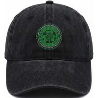 Irish Blessing May The Road Rise To Meet You Washed Cotton Baseball Cap Celtic Knot Shamrock