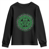 Irish Blessing May The Road Rise To Meet You Youth Sweatshirt Celtic Knot Shamrock