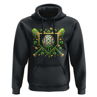 St Patricks Day Baseball Ice Cream Drip Home Plate Hoodie
