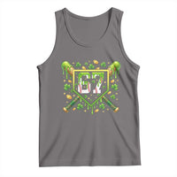 Funny St Patricks Day 67 Six Seven Baseball Ice Cream Drip Tank Top