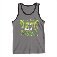 Funny St Patricks Day 67 Six Seven Baseball Ice Cream Drip Tank Top