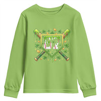 Funny St Patricks Day 67 Six Seven Baseball Ice Cream Drip Youth Sweatshirt