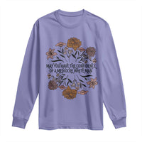 May You Have The Confidence Of A Mediorcre White Man Long Sleeve Shirt Vintage Floral