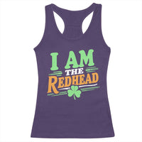 Funny St Patrick's Day I Am The Redhead Racerback Tank Top Shamrock