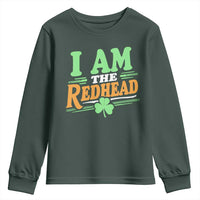 Funny St Patrick's Day I Am The Redhead Youth Sweatshirt Shamrock
