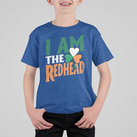 Funny Irish St Patrick's Day I Am The Redhead T Shirt For Kid Ireland Flag Shamrock