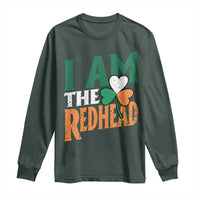 Funny Irish St Patrick's Day I Am The Redhead Long Sleeve Shirt Ireland Flag Shamrock