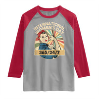 International Women's Day IWD 8 March 2025 Raglan Shirt