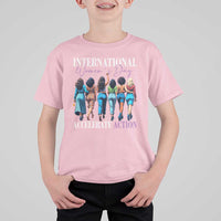 International Women's Day 2025 T Shirt For Kid Accelerate Action 8 March IWD
