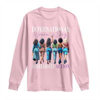 International Women's Day 2025 Long Sleeve Shirt Accelerate Action 8 March IWD