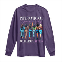 International Women's Day 2025 Long Sleeve Shirt Accelerate Action 8 March IWD